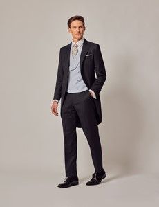 Charcoal Italian Wool Morning Coat – 1913 Collection-preview8