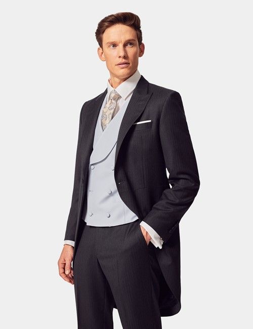 Charcoal Italian Wool Morning Coat – 1913 Collection 