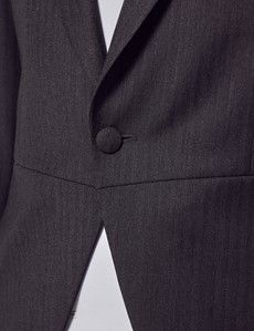 Tailored Fit Charcoal 1913 Morning Suit Jacket-preview2