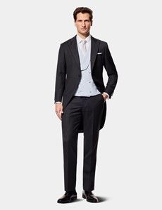 Tailored Fit Charcoal 1913 Morning Suit Jacket