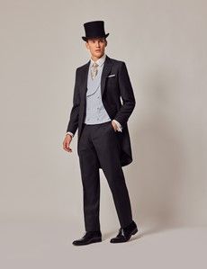Charcoal Italian Wool 3 Piece Morning Suit – 1913 Collection