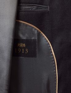 Tailored Fit Charcoal Twill 1913 Suit Jacket-preview3