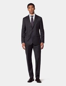 Tailored Fit Charcoal Twill 1913 Suit Jacket-preview7
