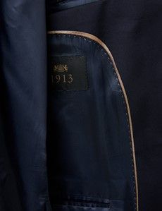 Navy Twill Tailored Italian Suit Jacket - 1913 Collection-preview6