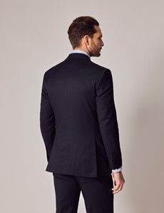 Navy Twill Tailored Italian Suit Jacket - 1913 Collection-preview4