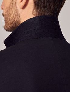 Navy Twill Tailored Italian Suit Jacket - 1913 Collection-preview2