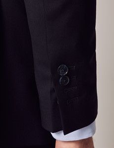 Navy Twill Tailored Italian Suit Jacket - 1913 Collection-preview3