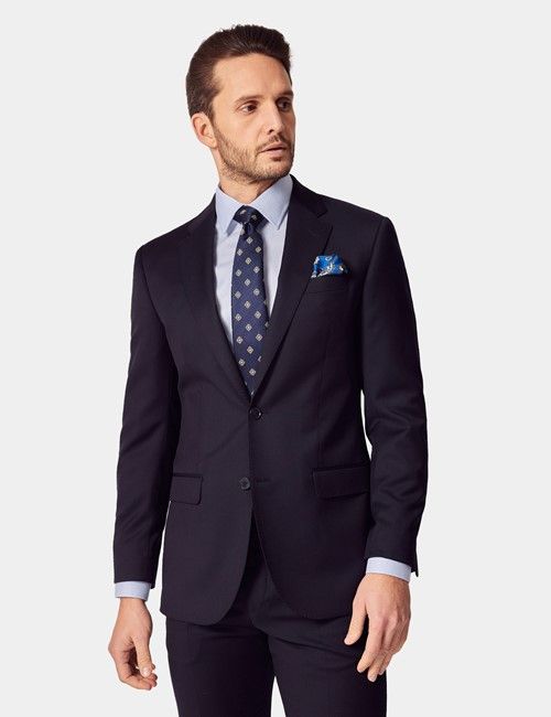 Tailored Fit Navy Twill 1913 Suit Jacket