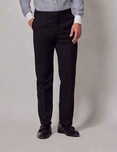 Black Twill Weave Italian Tailored Suit - 1913 Collection-preview7