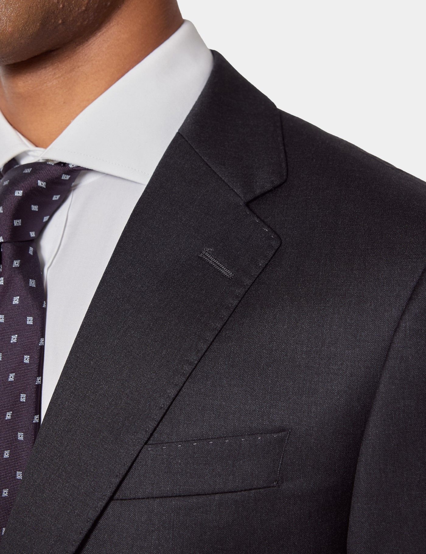 Tailored Fit Charcoal Twill 1913 Suit-preview