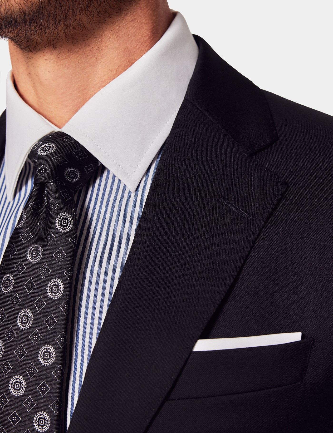 Tailored Fit Black Twill 1913 Suit-preview