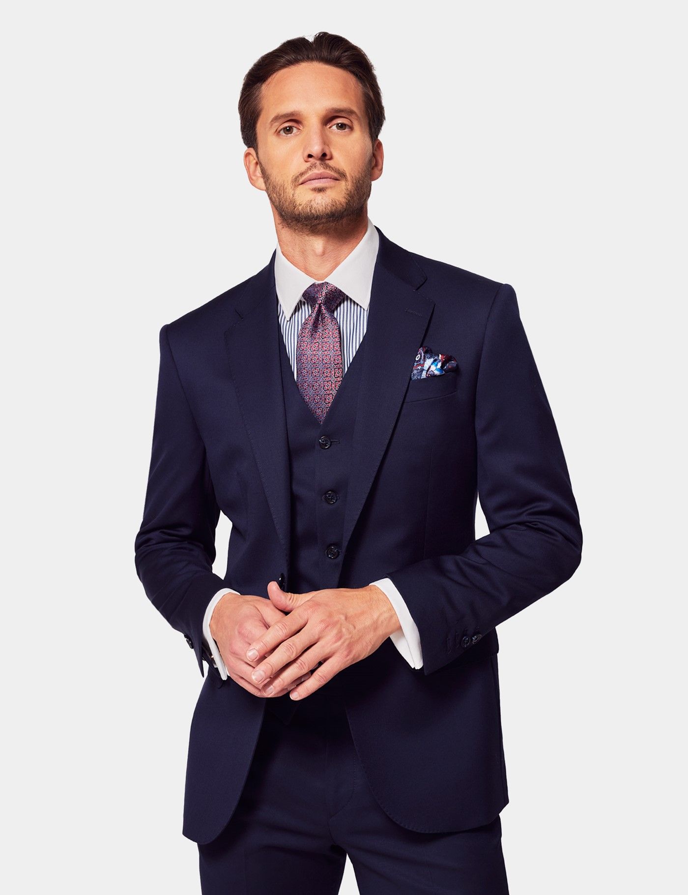 Tailored Fit Dark Blue Twill 1913 Suit