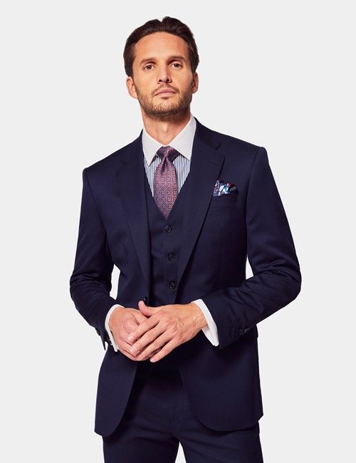 Tailored Fit Dark Blue Twill 1913 Suit