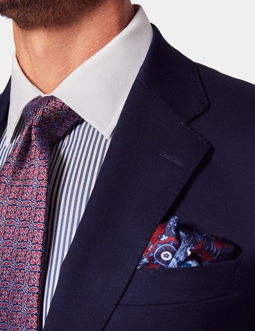 Tailored Fit Dark Blue Twill 1913 Suit-preview