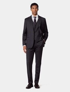 Tailored Fit Charcoal Twill 1913 Suit-preview2
