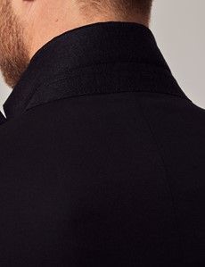 Black Wool Tailored Fit Dinner Suit Jacket - 1913 Collection-preview6