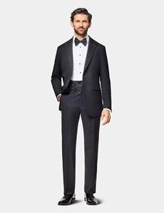 Tailored Fit Black 1913 Dinner Suit Jacket