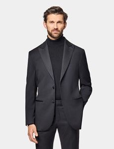 Tailored Fit Black 1913 Dinner Suit Jacket