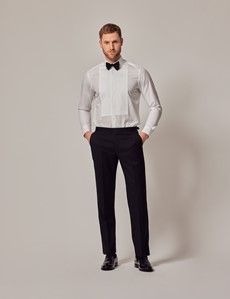 Black Wool Tailored Fit Tuxedo - 1913 Collection-preview11
