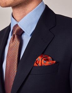 Navy Birdseye Italian Tailored Suit Jacket - 1913 Collection-preview1