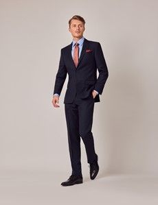 Navy Birdseye Italian Tailored Suit Jacket - 1913 Collection-preview8