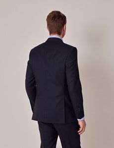 Navy Birdseye Italian Tailored Suit Jacket - 1913 Collection-preview3
