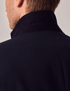 Navy Birdseye Italian Tailored Suit Jacket - 1913 Collection-preview4