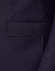 Tailored Fit Navy Birdseye Suit Jacket-preview2