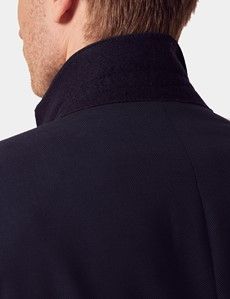 Tailored Fit Navy Birdseye Suit Jacket-preview5