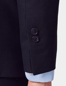 Tailored Fit Navy Birdseye Suit Jacket-preview6
