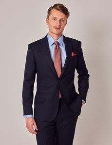 Navy Birdseye Italian Tailored Suit - 1913 Collection-preview2