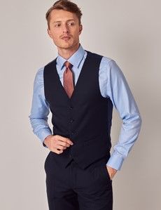 Tailored Fit Navy Birdseye Suit-preview10