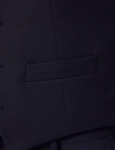 Tailored Fit Navy Birdseye Suit-preview12
