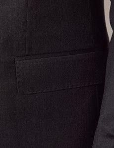 Charcoal Italian Wool Slim Fit Suit Jacket - 1913 Collection-preview2