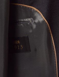 Charcoal Italian Wool Slim Fit Suit Jacket - 1913 Collection-preview3