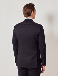 Navy Italian Wool Slim Fit Suit Jacket - 1913 Collection-preview3