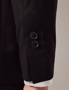Black Italian Wool Slim Fit Suit - 1913 Collection-preview8