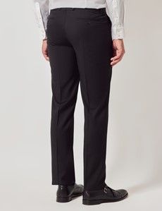 Black Italian Wool Slim Fit Suit - 1913 Collection-preview11