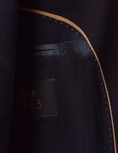 Navy Italian Wool Slim Fit Suit - 1913 Collection-preview4