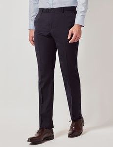 Navy Italian Wool Slim Fit Suit - 1913 Collection-preview8