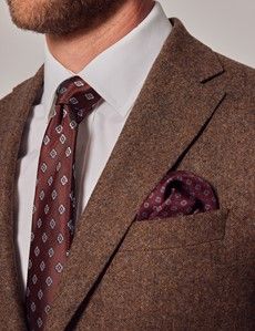 Brown Tweed Slim Suit Jacket - 1913 Collection-preview9