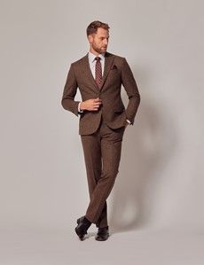 Brown Tweed Slim Suit Jacket - 1913 Collection-preview13