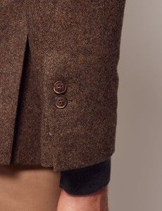 Brown Tweed Slim Suit Jacket - 1913 Collection-preview4