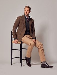 Brown Tweed Slim Suit Jacket - 1913 Collection-preview7