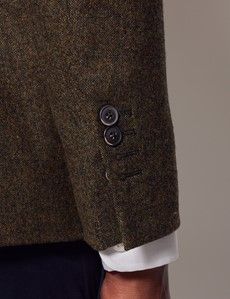 Green Tweed Slim Suit Jacket - 1913 Collection-preview5