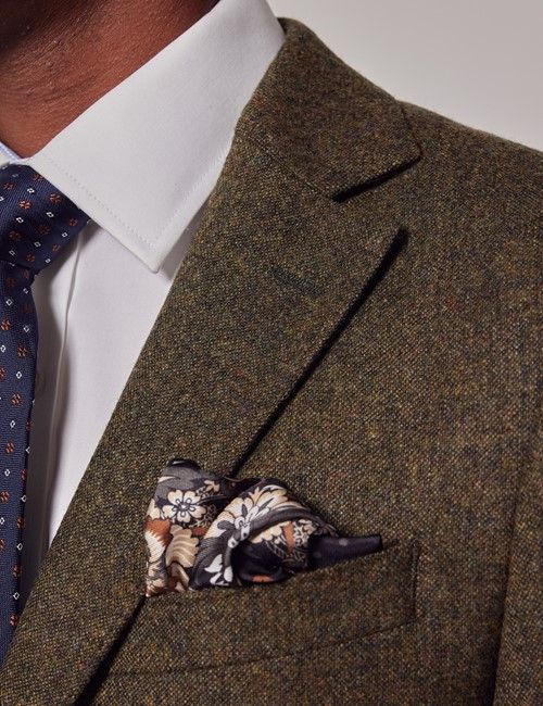Green Tweed Slim Suit Jacket - 1913 Collection-preview
