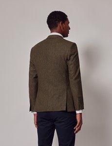 Green Tweed Slim Suit Jacket - 1913 Collection-preview6