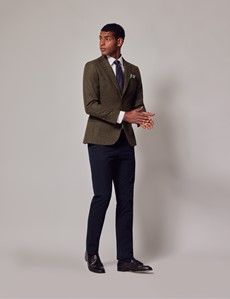 Green Tweed Slim Suit Jacket - 1913 Collection-preview8