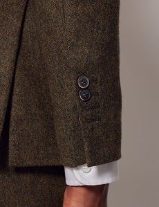 Green Tweed Slim Suit Jacket - 1913 Collection-preview13