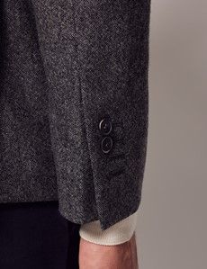 Grey Tweed Slim Suit Jacket - 1913 Collection-preview7